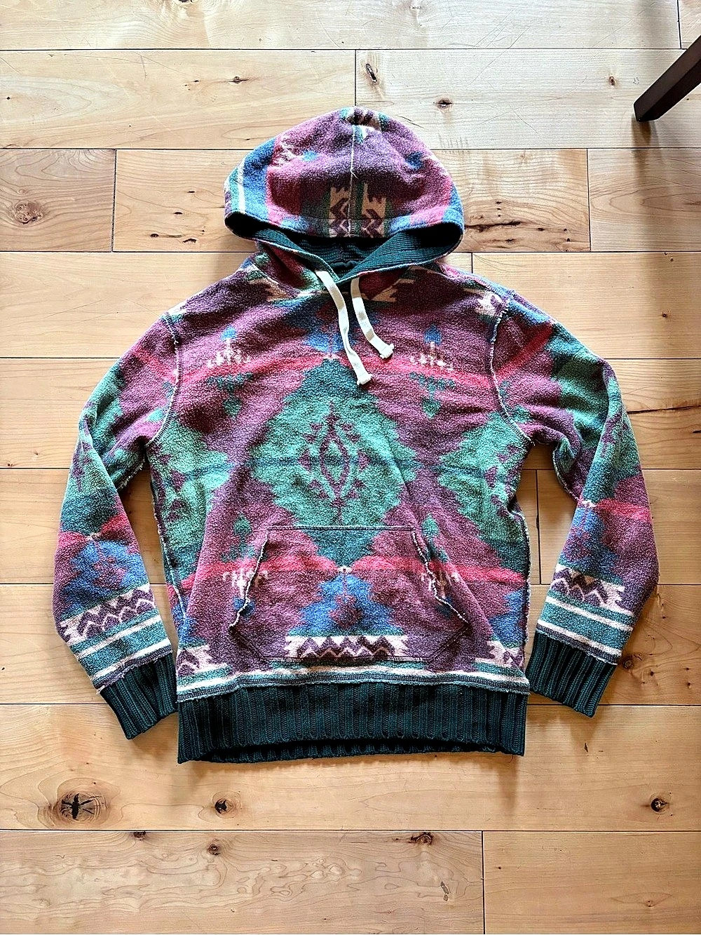 Vintage Ralph Lauren Geometric Pullover Hoodie